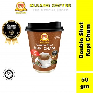 Kluang Coffee Cap Televisyen Double Shot Kopi Cham To-Go Cup